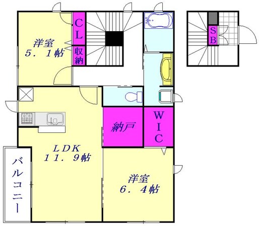 Avenirの物件間取画像